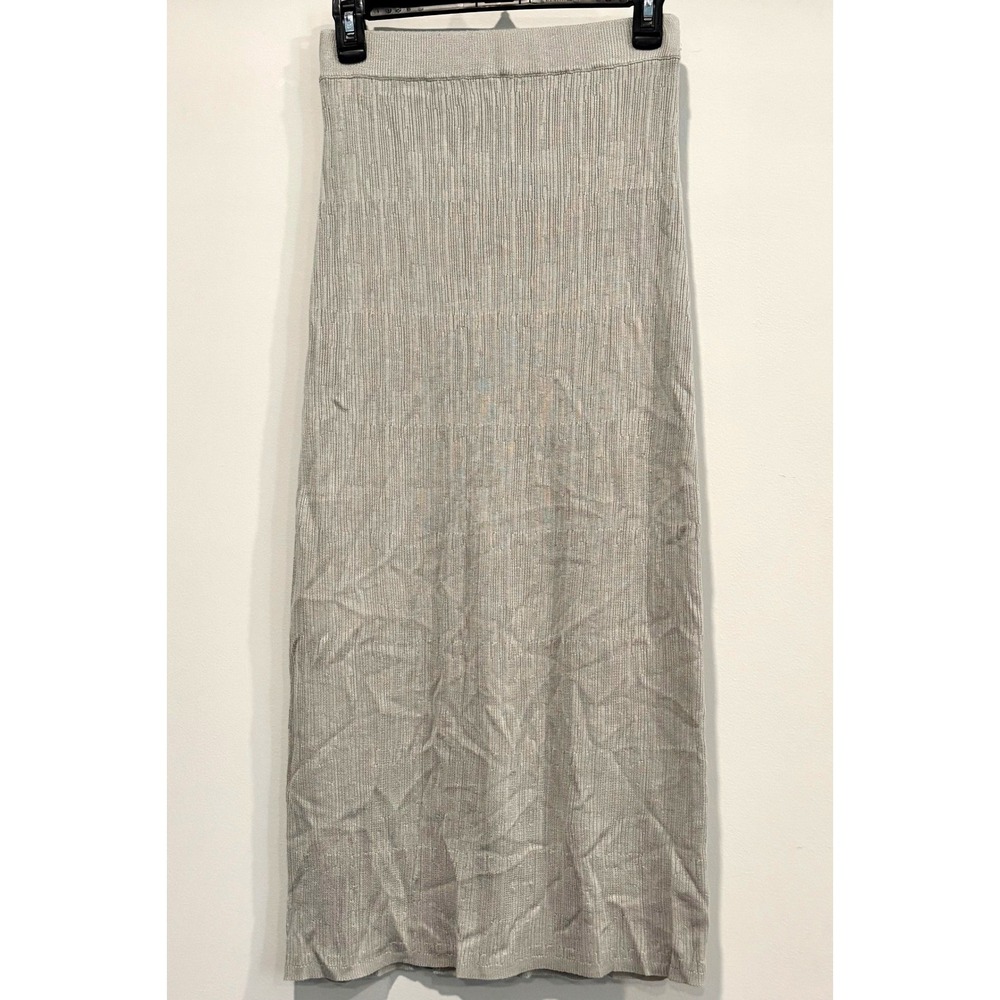 Modern Citizen Womens Maxi Skirt Small Metallic Minimalist Earthy Festival 20955